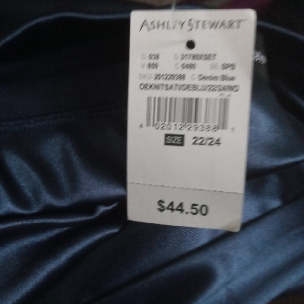 Women's denim blue stretch pants